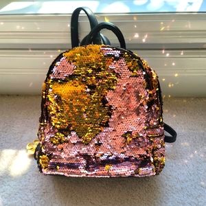 LA Express Girls Sequined Mini Backpack